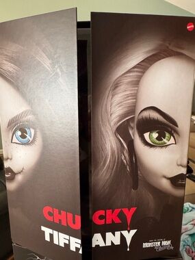 Mattel Chucky & Tiffany Collector dolls-Monster High skullectors nrfb